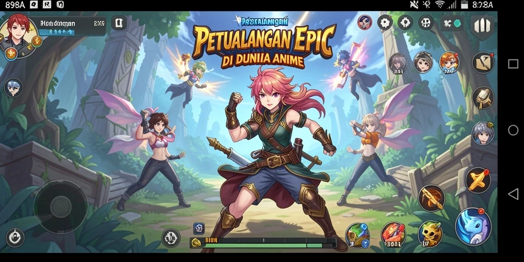 Tampilan gameplay 898A yang memukau dan penuh warna.
