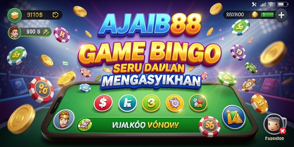 Tampilan menarik permainan Bingo AJAIB88 yang seru.