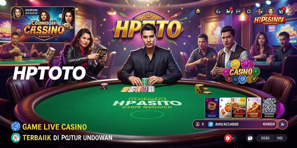 Gameplay Live Casino menarik di HPTOTO dengan dealer profesional.