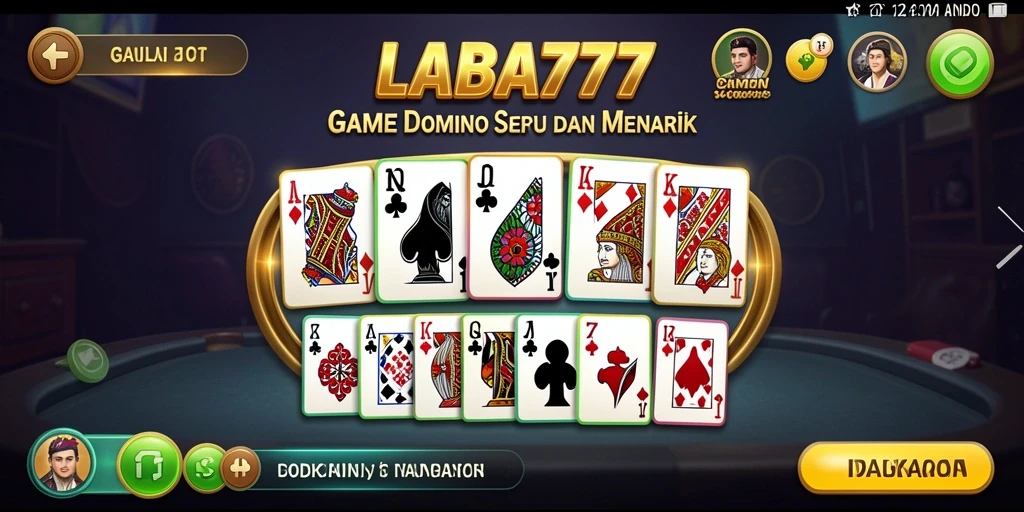 Tampilan permainan domino yang seru di LABA777.