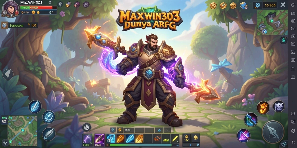 Tangkapan layar menampilkan aksi mendebarkan dalam gameplay ARPG MAXWIN303.
