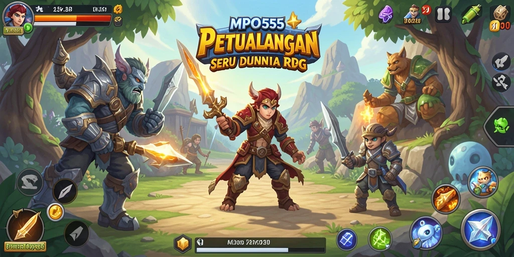 Gameplay seru MPO555 dalam dunia fantasi RPG.