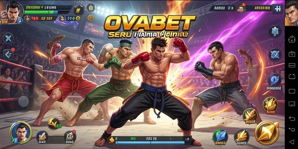 Tangkapan layar menampilkan pertarungan mendebarkan di OVABET dengan karakter yang kuat.