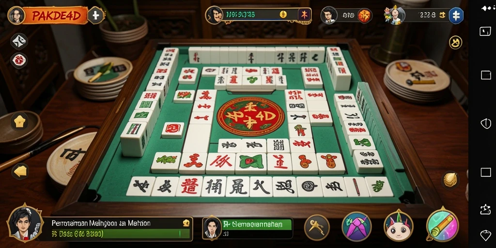 Screenshot PAKDE4D menunjukkan gameplay Mahjong yang seru dan menantang.