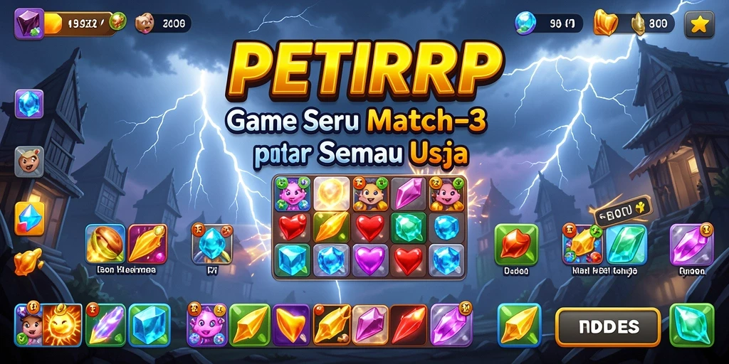 Tampilan gameplay seru PETIRRP dengan kombinasi warna-warni.