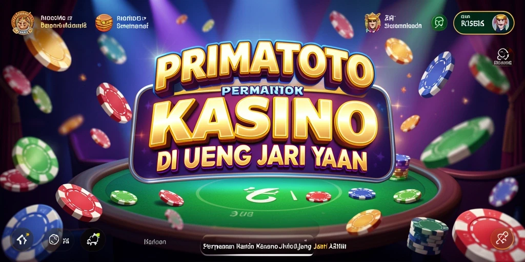 Tampilan gameplay menakjubkan di PRIMATOTO yang penuh warna.