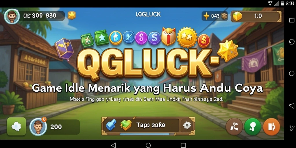 Tampilan gameplay QGLUCK yang menarik dan penuh warna.