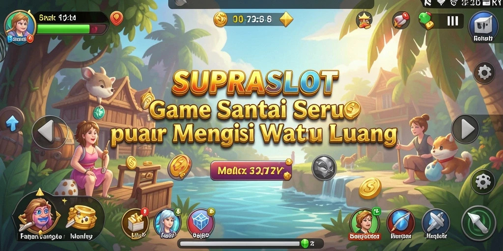 Tampilan gameplay SUPRASLOT yang mengasyikkan dengan tema slot yang beragam.
