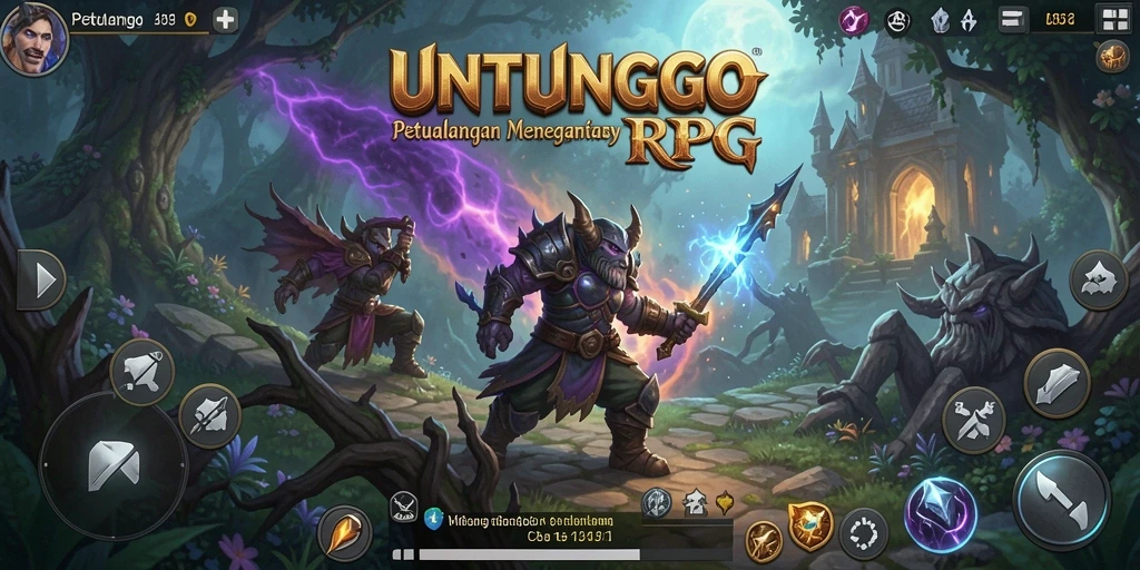 Gameplay seru di dunia fantastis UNTUNGGO.