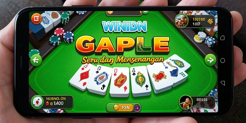 Tampilan gameplay seru saat bermain Gaple di WINIDN.