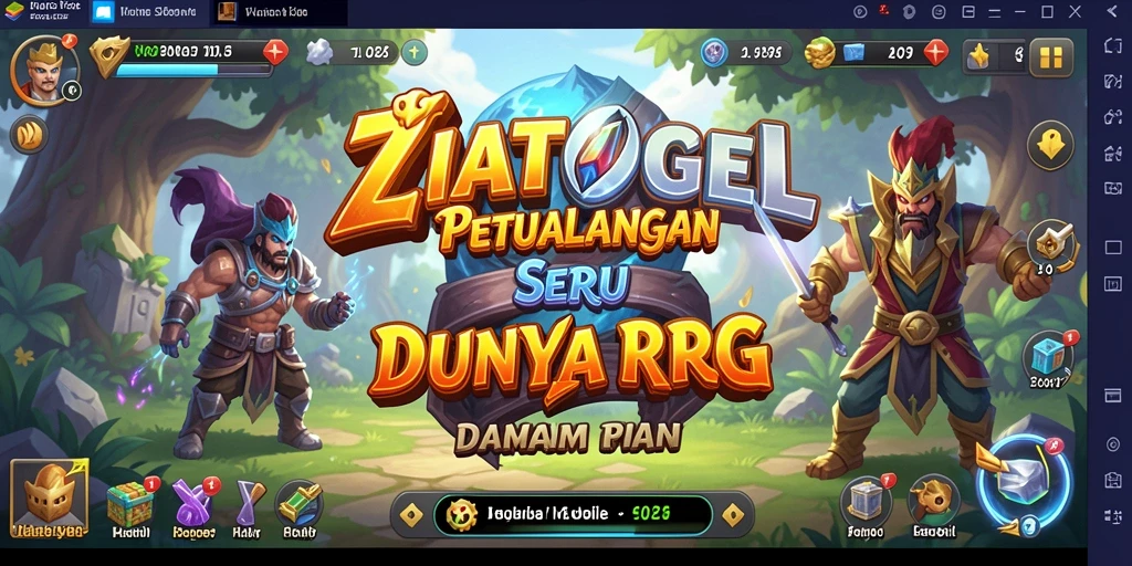 Tangkapan layar ZIATOGEL menampilkan aksi gameplay RPG yang mendebarkan.